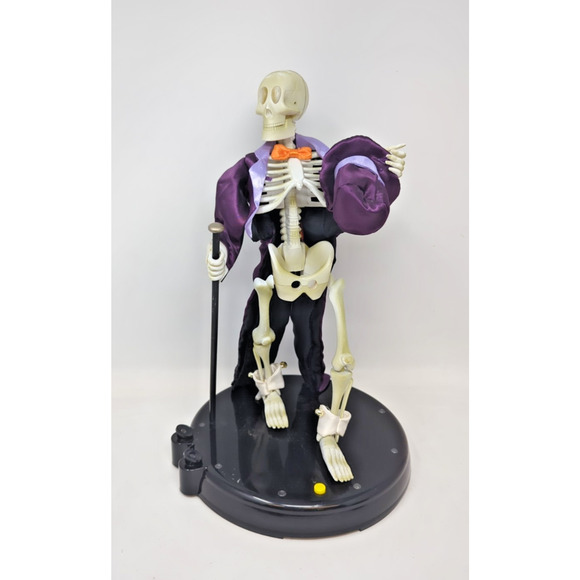 RARE Gemmy High Steppin' Animated Skeleton Dances Sings "Hello My Baby" 12.5" - Picture 1 of 7